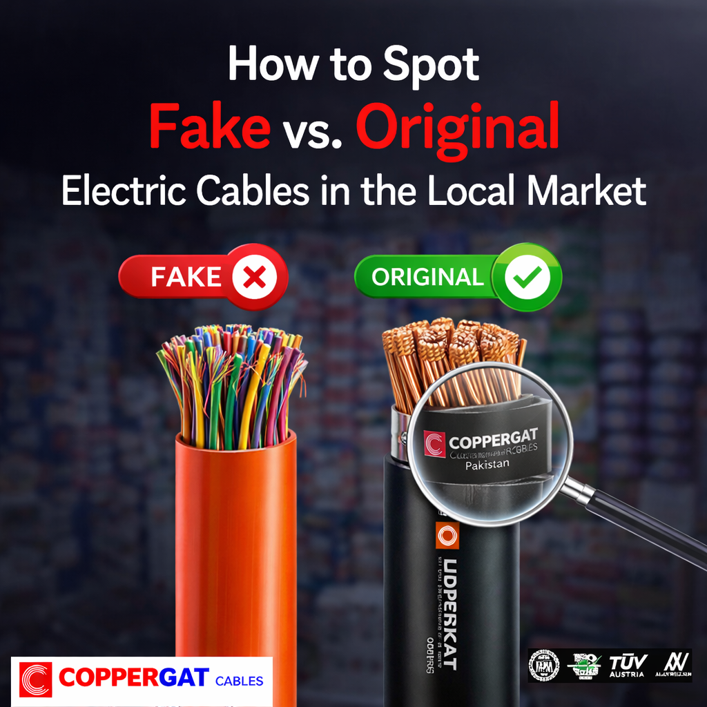 Fake vs. Original Electric Cables